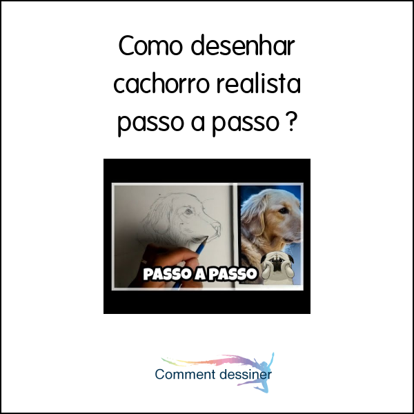 Como desenhar cachorro realista passo a passo